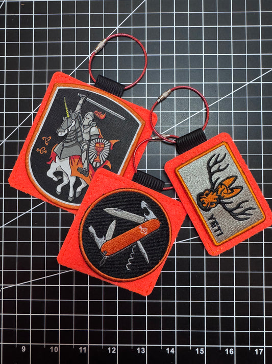 *Special Run* NEON ORANGE Patch Tags